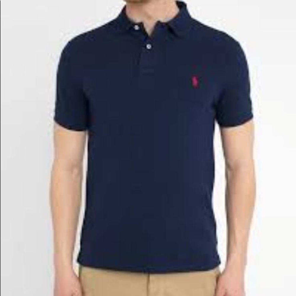 Polo by Ralph Lauren Navy soft polo Size: M